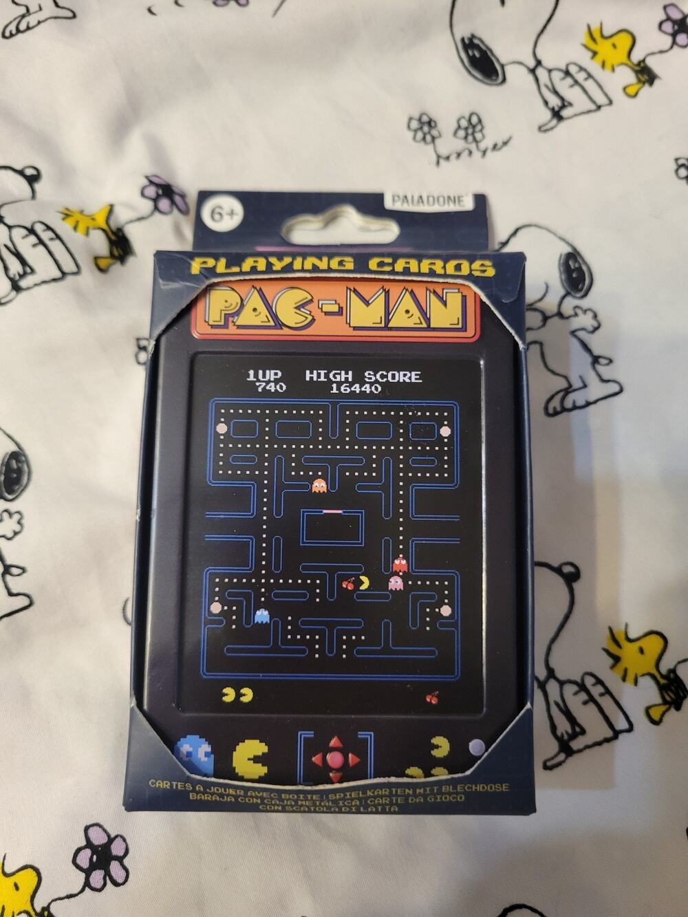 Paladone PAC-MAN Playing Cards Set Video Games Theme Modern Metal Case